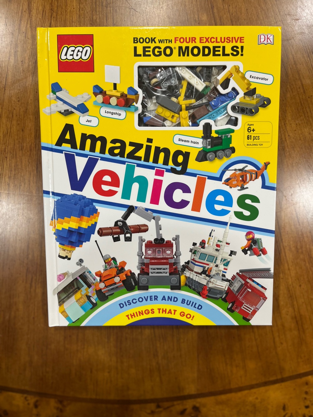 Lego Amazing Vehicles Book - Yellow/Blue/Red/Green